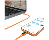 USAMS Kabel PD 60W USB-C/USB-C 1,2m pomarańczowy - 1569113 - zdjęcie 10